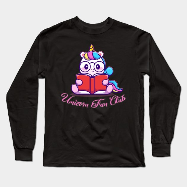 Unicorn Fan Club Long Sleeve T-Shirt by capo_tees